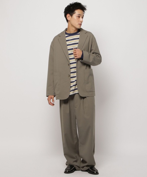 niko and…（ニコアンド） パンツ TRワイドトラウザー メンズ