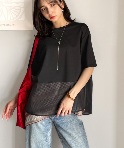 classicalelf tシャツ 夏に涼しさ引き立てる透け感が裾シアー