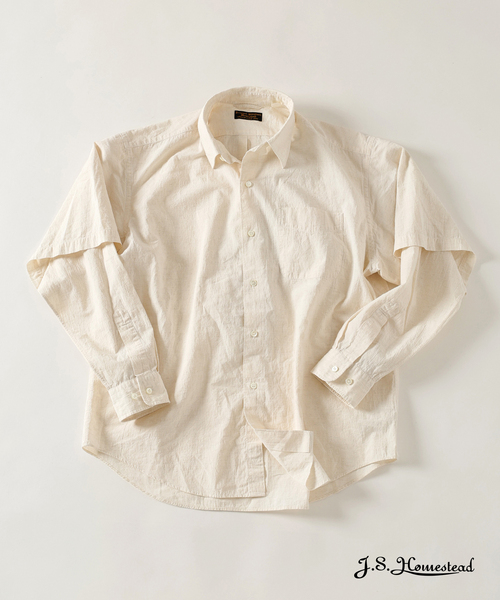 【美品】J.S Homestead × Fritter コットンプリントシャツ JOURNAL STANDARD J.S HOMESTEAD シャツ J.S.Homestead