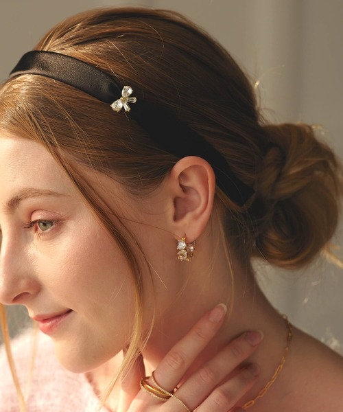 カチューシャ ビジューリボンカチューシャ : ZOZOTOWN Yahoo!店 - 通販