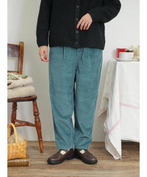 「Samansa Mos2」 コーデュロイパンツ L ベージュ レディース_画像3