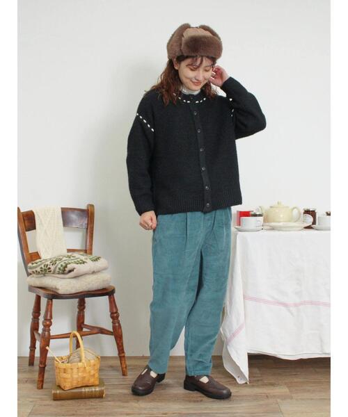 「Samansa Mos2」 コーデュロイパンツ L ベージュ レディース_画像5