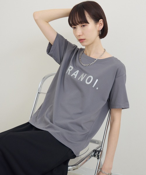 tシャツ TRANOI 箔ロゴTRANOI.TEE レディース