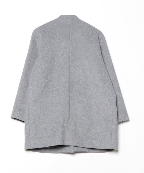 「chambre de charme」 ノーカラーコート FREE グレー レディース_画像2