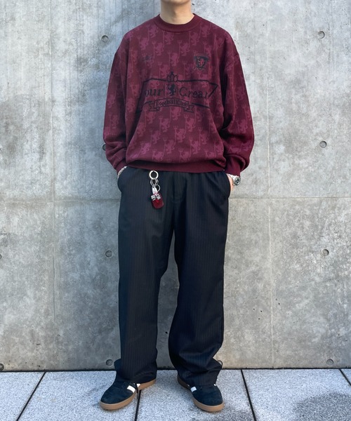 「WHO'S WHO gallery」 長袖ニット「SOURCREAMコラボ」 FREE アッシュグレー メンズ_画像8