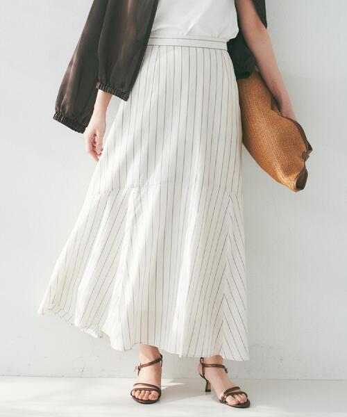 メタモルフォーゼ　ストライプフレアスカート メタモルフォーゼ ストライプフレアスカート