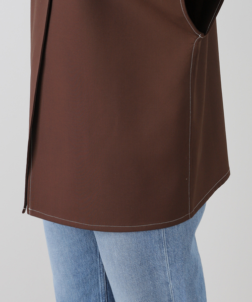 ベスト ジレ SEEALL HAORI GILET SAW53 GL102：ジレ レディース SEEALL ベスト ジレ HAORI GILET SAW53 GL102：ジレ レディース
