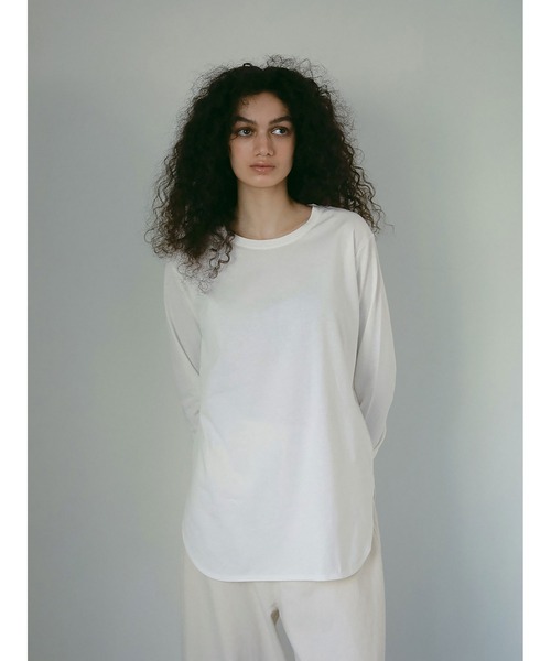 HER. tシャツ カフスデザインロングTシャツ レディース