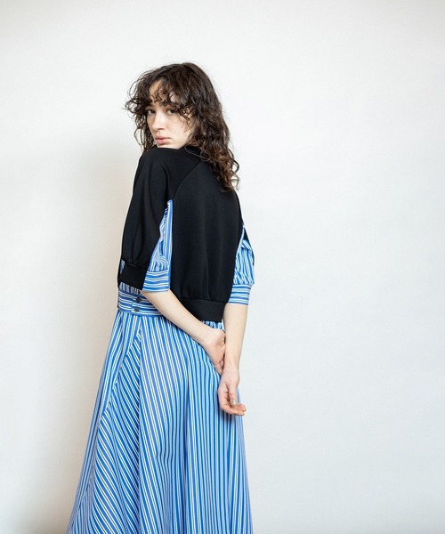 OSMOSIS ワンピース ストライプ切替ワンピース : ZOZOTOWN Yahoo OSMOSIS ワンピース ストライプ切替ワンピース : ZOZOTOWN Yahoo