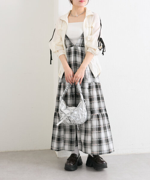 w closet ブルゾン アウター 「2サイズ展開」シアーフリル