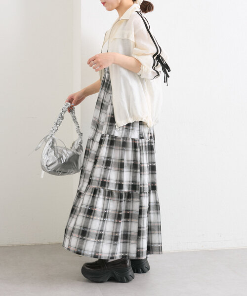 w closet ブルゾン アウター 「2サイズ展開」シアーフリル