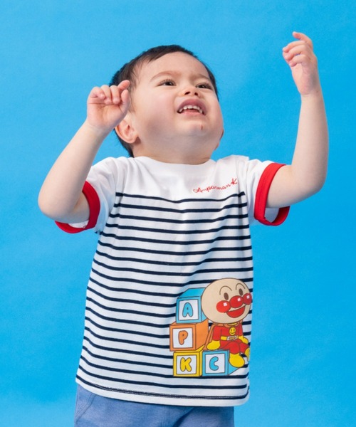 アンパンマンキッズコレクション みんなでお座り柄Tシャツ L 110cm みんなでお座り柄Tシャツ｜アイテム｜アンパンマンキッズ