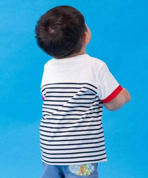 ANPANMAN KIDS COLLECTION tシャツ お座りアンパンマン切替