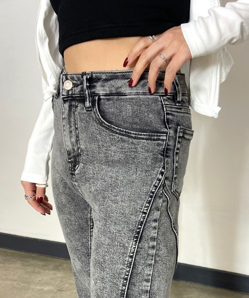 f6823007NEWワンタッチノンスリップ 23cm Lee パンツ Lee/リー Fleesay Narrow メンズ レディース