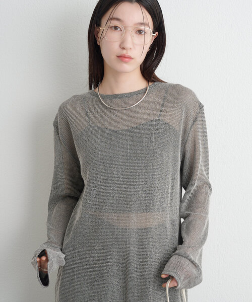 Omekashi tシャツ 2WAYメッシュカーディガン レディース