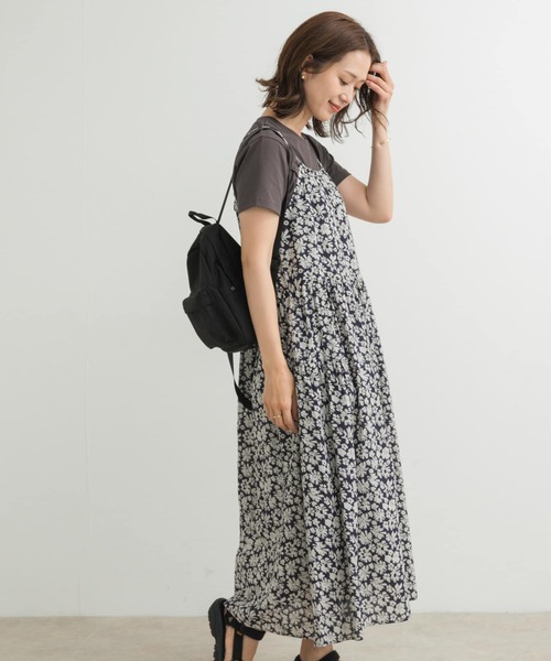 URBAN RESEARCH DOORS ワンピース コットンフラワーキャミ
