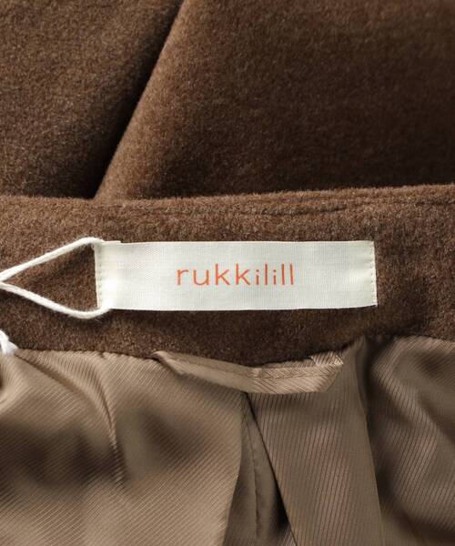 「rukkilill」 ノーカラーコート FREE ブラウン レディース_画像4