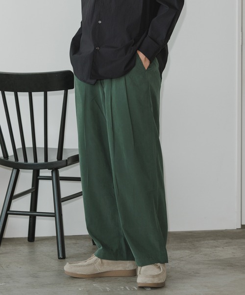 MR.OLIVE（ミスターオリーブ） パンツ T-R POWDER CLOTH - 2TACK WIDE