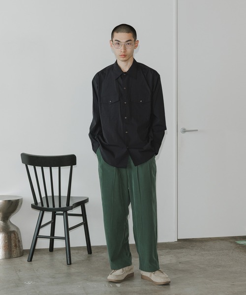 MR.OLIVE（ミスターオリーブ） パンツ T-R POWDER CLOTH - 2TACK WIDE