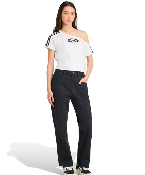 [ADIDAS] アディダス Tシャツ 半袖 オフショルダー (2color) adidas tシャツ OFFSHOULDER TEE / アディダス オフショルダー