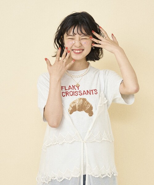 FREAK'S STORE（フリークスストア） tシャツ 半袖 BREAD プリントT