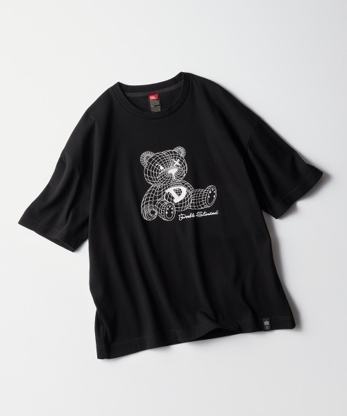 DOUBLE STANDARD CLOTHING (ダブルスタンダードクロージング) ■ ② 0508-100-253C NEO BEAR T-SHIRT 25AW レディース ブラック FREE DOUBLE STANDARD CLOTHING（ダブルスタンダードクロージング） tシャツ