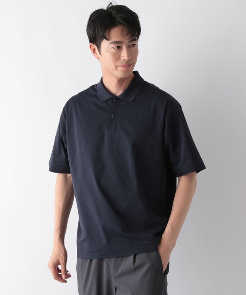 kolor　ポロシャツ　メッシュ KOLOR [ カラー ] 綿ポリメッシュ ドッキングポロシャツ