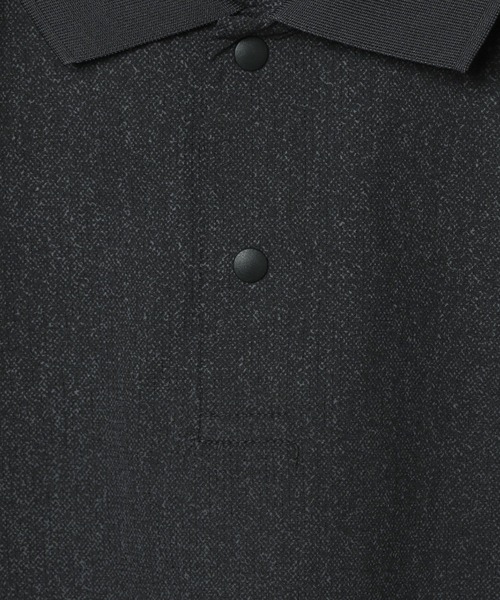 メッシュ編み ライトグリーン ポロシャツ M ANGENEHM(アンゲネーム)】Skipper design airy yarn & mesh