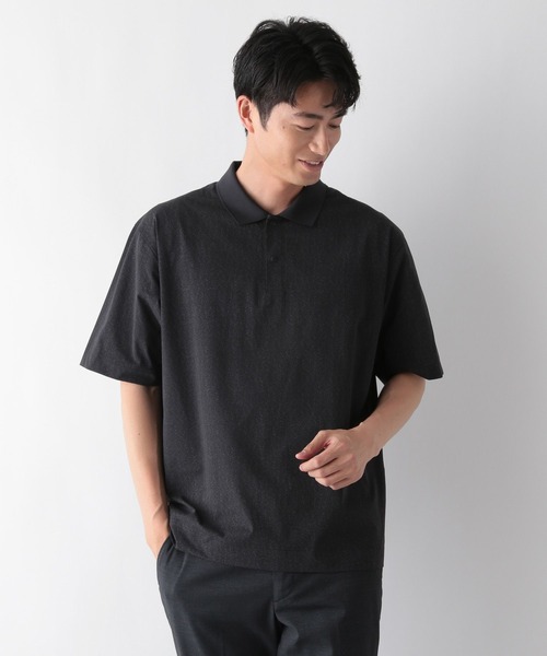 kolor　ポロシャツ　メッシュ KOLOR [ カラー ] 綿ポリメッシュ ドッキングポロシャツ