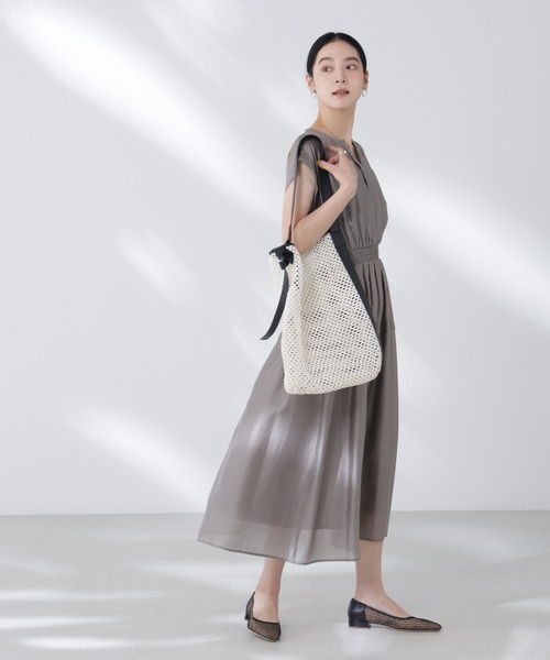 NANO universe（ナノ・ユニバース） ワンピース シアーサテンウエスト