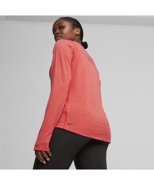 「PUMA」 長袖カットソー MEDIUM レッド レディース