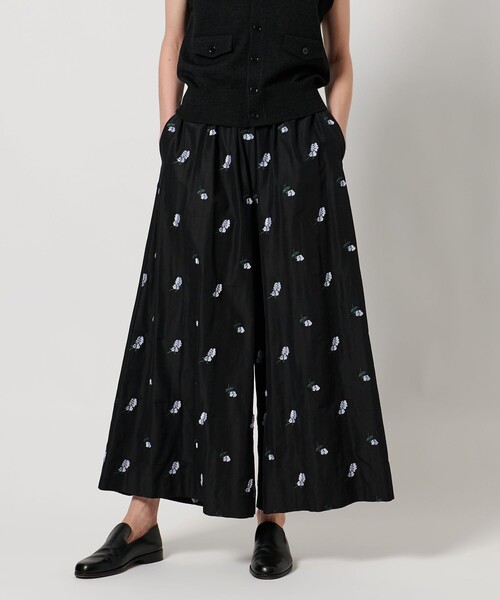 【LOEFF ロエフ】キャットニップ　ジャガード　ガウチョパンツ LOEFF パンツ 「LOEFF」キャットニップ ジャガード ガウチョ