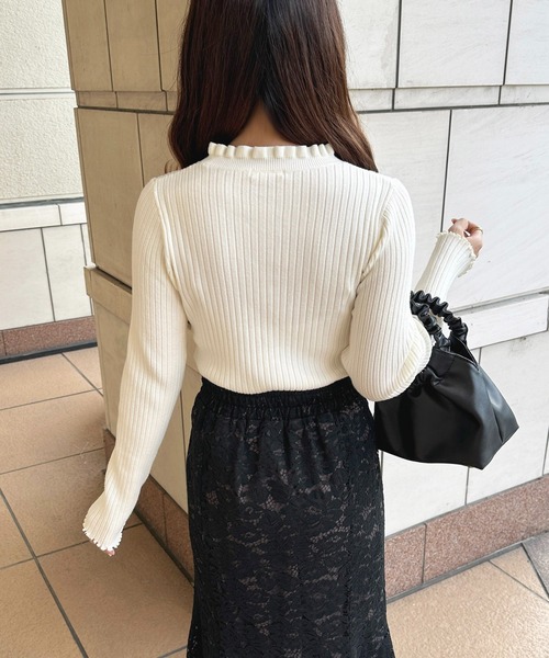 「apres jour」 長袖ニット フリー グレイッシュベージュ レディース_画像6