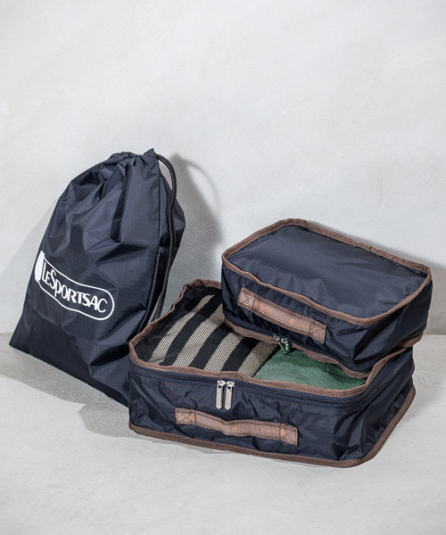【新品】LeSportsacレスポートサック トラベルポーチ　旅行　パッキング LeSportsac（レスポートサック） 旅行 PACKING POUCH SET ディープシー
