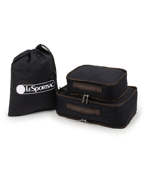 【新品タグ付・希少】レスポートサック トラベルポーチ 3点セット ブラック LeSportsac（レスポートサック） 旅行 PACKING POUCH SET ディープシー
