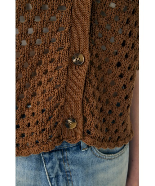 ニット/セーター MEDI CROCHET LAYERED KNIT Ameri（アメリ）の「MEDI CROCHET LAYERED KNIT（ニット/セーター