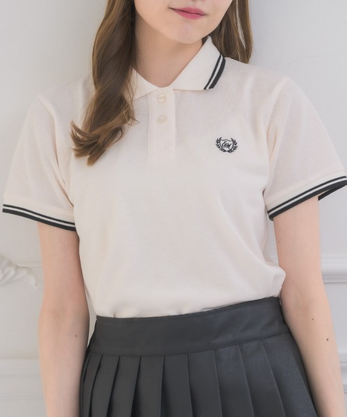 Emsexcite tシャツ バイカラーポロTEE レディース : ZOZOTOWN