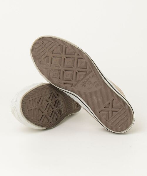 「CONVERSE」 ローカットスニーカー 24.5cm ベージュ レディース