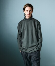 5351 POUR LES HOMMES tシャツ サイドライン ハイネック 長袖Tシャツ