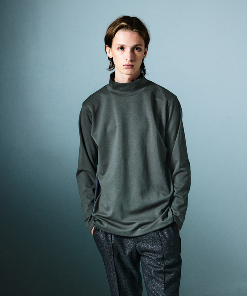 5351 POUR LES HOMMES tシャツ サイドライン ハイネック 長袖Tシャツ