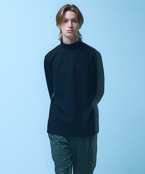 5351 POUR LES HOMMES tシャツ サイドライン ハイネック 長袖Tシャツ