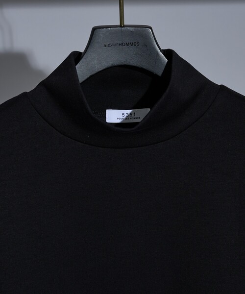 5351 POUR LES HOMMES tシャツ サイドライン ハイネック 長袖Tシャツ