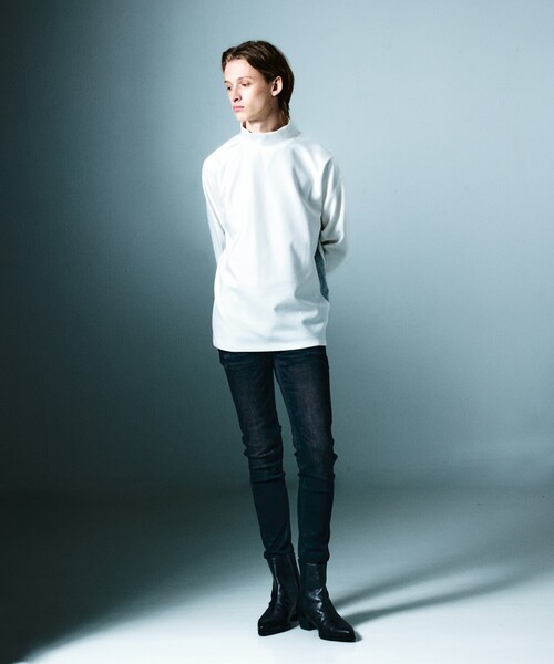 5351 POUR LES HOMMES tシャツ サイドライン ハイネック 長袖Tシャツ