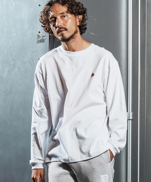 wjk reluxe tシャツ mlt5342-heart balloon embroidery long sleeve