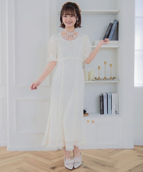 クチュールバイロジータ ワンピース レーシーチェックワンピース