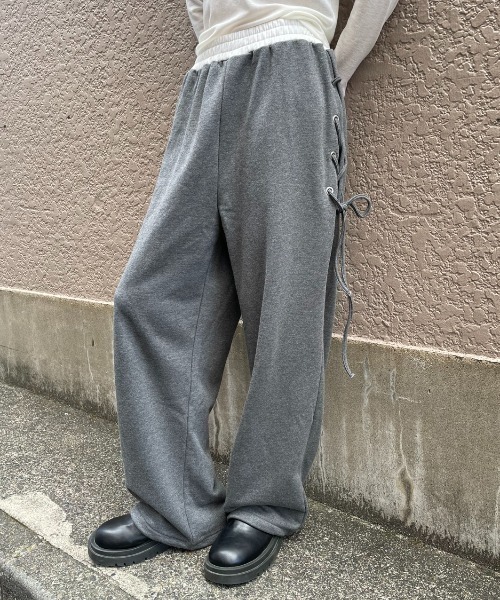 AIC. スウェットパンツ ジャージ レースアップスウェットパンツ