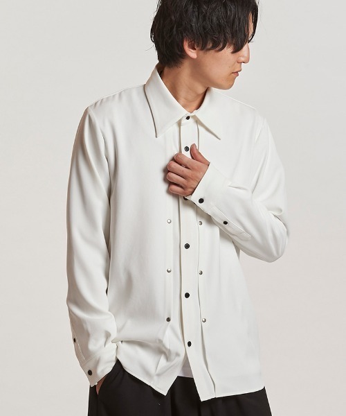 NO ID.（ノーアイディー） シャツ ms6244-リベットタックSH シャツ
