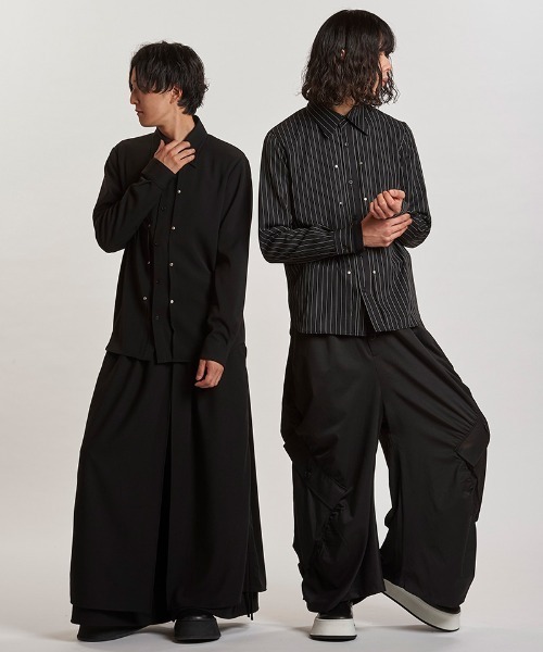 NO ID.（ノーアイディー） シャツ ms6244-リベットタックSH シャツ