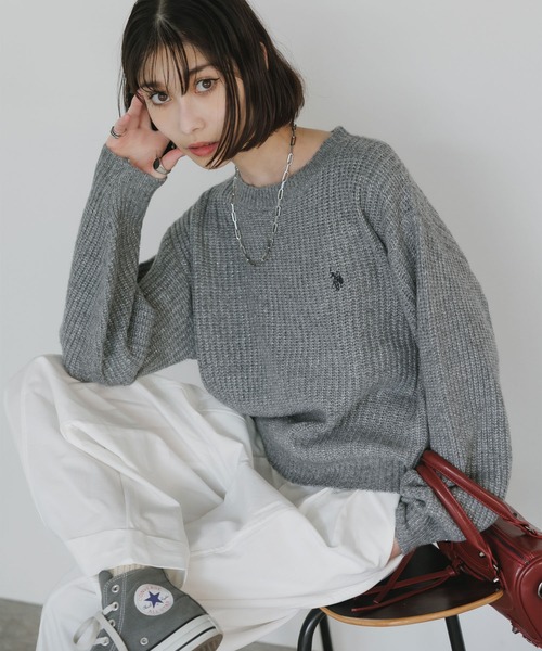 U.S. POLO ASSN.（ユーエスポロアッスン） ニット セーター ワイド