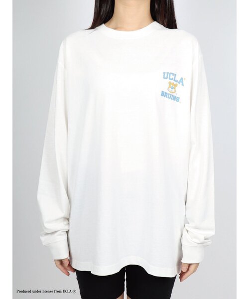 UCLA tシャツ バックプリントロングスリーブTシャツ ロンT メンズ 